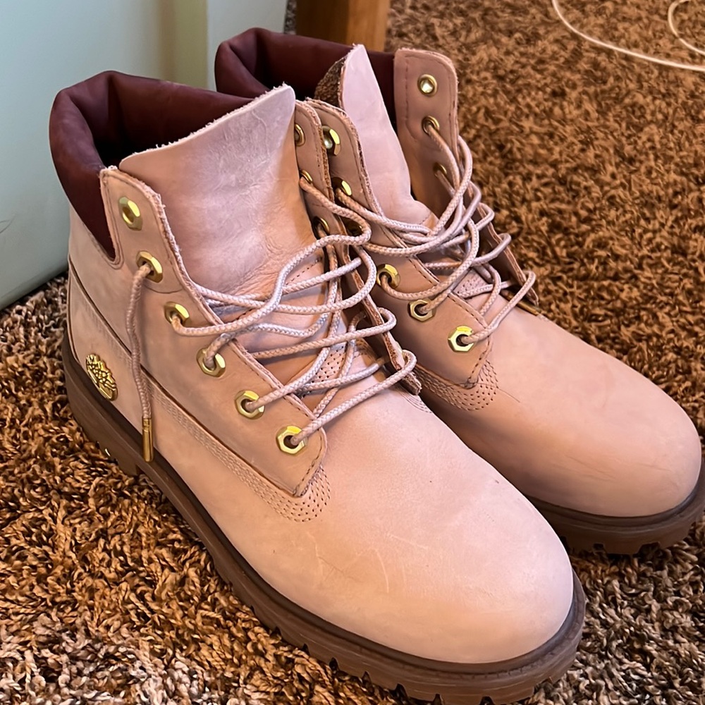 Pink/Purple Timberland boots!